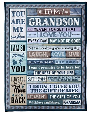 You Are My Sunshine - Lovely Gift For Grandson Large Fleece Blanket - 60" x 80" front