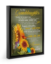 YOUR DREAMS - TO GRANDDAUGHTER FROM GRANDMOTHER Floating Framed Canvas Prints Black tile