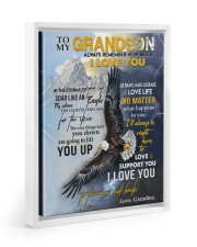 HOW MUCH I LOVE YOU - TO GRANDSON FROM GRANDMA Floating Framed Canvas Prints White tile