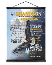HOW MUCH I LOVE YOU - TO GRANDSON FROM GRANDMA Hanging Canvas tile