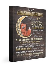 STAY SRONG BE CONFIDENT - GRANDMA TO GRANDDAUGHTER 11x14 Gallery Wrapped Canvas Prints front
