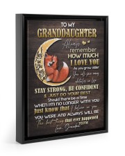 STAY SRONG BE CONFIDENT - GRANDMA TO GRANDDAUGHTER Floating Framed Canvas Prints Black tile