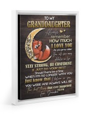 STAY SRONG BE CONFIDENT - GRANDMA TO GRANDDAUGHTER Floating Framed Canvas Prints White tile