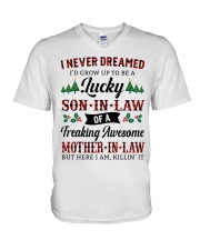I NEVER DREAMED - AMAZING GIFT FOR SON-IN-LAW V-Neck T-Shirt tile
