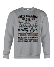 I Have Tattos Pretty Eyes - Perfect Gift For Grandma Crewneck Sweatshirt tile