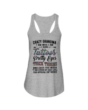 I Have Tattos Pretty Eyes - Perfect Gift For Grandma Ladies Flowy Tank tile