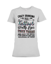 I Have Tattos Pretty Eyes - Perfect Gift For Grandma Premium Fit Ladies Tee tile