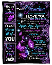 I LOVE YOU - BEAUTIFUL GIFT TO GRANDSON Small Fleece Blanket - 30" x 40" front