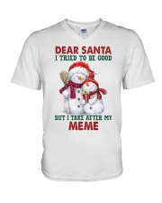 I Take After My Meme - Best Gift For Grandchild V-Neck T-Shirt tile