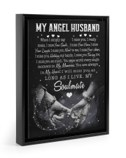 YOU ARE ALWAYS IN MY HEART - BEST GIFT FOR HUSBAND Floating Framed Canvas Prints Black tile