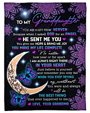 HE SENT ME YOU - GRANDDAUGHTER GIFT WITH BUTTERFLY Small Fleece Blanket - 30" x 40" front