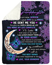 HE SENT ME YOU - GRANDDAUGHTER GIFT WITH BUTTERFLY Sherpa Fleece Blanket tile