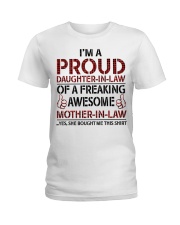 I'm A Proud Daughter-in-law Of A Freaking Awesome Mother-in-law Ladies T-Shirt tile