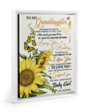 I LOVE YOU - AMAZING GIFT FOR GRANDDAUGHTER Floating Framed Canvas Prints White tile