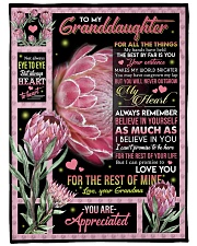 YOU ARE APPRECIATED - GRANDMA TO GRANDDAUGHTER Large Fleece Blanket - 60" x 80" thumbnail