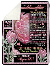 YOU ARE APPRECIATED - GRANDMA TO GRANDDAUGHTER Large Sherpa Fleece Blanket - 60" x 80" thumbnail