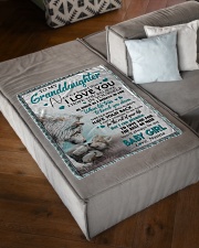 I LOVE YOU - GREAT GIFT FOR GRANDDAUGHTER Small Fleece Blanket - 30" x 40" aos-coral-fleece-blanket-30x40-lifestyle-front-03