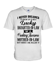 I NEVER DREAMED - LOVELY GIFT FOR DAUGHTER-IN-LAW V-Neck T-Shirt tile