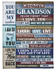 FOLLOW YOUR DREAMS - YAYA TO GRANDSON Small Fleece Blanket - 30" x 40" front