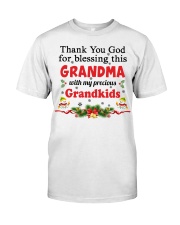 Thank You God For Blessing This Grandma With My Precious Grandkids Premium Fit Mens Tee tile