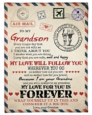 MY LOVE WILL FOLLOW YOU - GRANDMA TO GRANDSON Small Fleece Blanket - 30" x 40" front