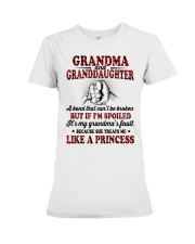 LIKE A PRINCESS - AMAZING GIFT FOR GRANDDAUGHTER Premium Fit Ladies Tee tile