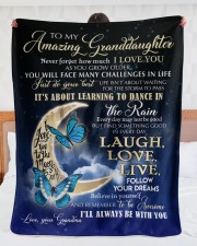 I LOVE YOU - GREAT GIFT FOR GRANDDAUGHTER Large Sherpa Fleece Blanket - 60" x 80" aos-sherpa-fleece-blanket-60x80-lifestyle-front-23