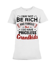 I MAY NOT BE RICH - PERFECT GIFT FOR GRANDMA Premium Fit Ladies Tee tile