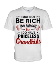 I MAY NOT BE RICH - PERFECT GIFT FOR GRANDMA V-Neck T-Shirt tile