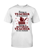 BEING RETIRED TEACHER - PERFECT GIFT FOR TEACHER Premium Fit Mens Tee tile