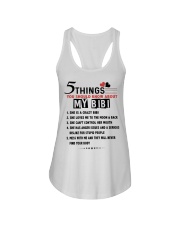 5 THINGS ABOUT MY BIBI Ladies Flowy Tank tile
