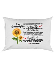 I LOVE YOU - GRANDDAUGHTER GIFT WITH SUNFLOWER Rectangular Pillowcase tile
