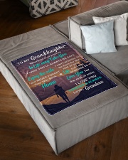 ENJOY THE RIDE - LOVELY GIFT FOR GRANDDAUGHTER Small Fleece Blanket - 30" x 40" aos-coral-fleece-blanket-30x40-lifestyle-front-03