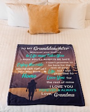 ENJOY THE RIDE - LOVELY GIFT FOR GRANDDAUGHTER Small Fleece Blanket - 30" x 40" aos-coral-fleece-blanket-30x40-lifestyle-front-04