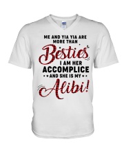ME AND YIA YIA ARE MORE THAN BESTIES V-Neck T-Shirt tile