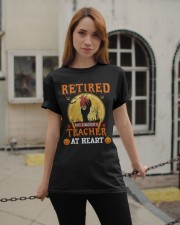 RETIRED BUT FOREVER A TEACHER AT HEART Classic T-Shirt apparel-classic-tshirt-lifestyle-19