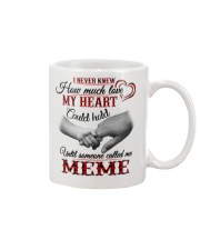 NEVER KNEW HOW MUCH LOVE MY HEART - MEME Mug tile