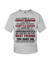 LOVES ME - GREAT GIFT FOR GRANDSON Youth T-Shirt front