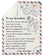 YOU'RE THE BEST THING - GIFT FOR GRANDSON Large Sherpa Fleece Blanket - 60" x 80" thumbnail