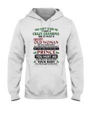 I HAVE A CRAZY GRANDMA - BEST GIFT FOR GRANDSON Hooded Sweatshirt tile
