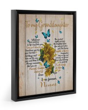 BELIEVE IN YOURSELF - BEST GIFT FOR GRANDDAUGHTER Floating Framed Canvas Prints Black tile