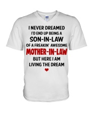 LIVING THE DREAM - LOVELY GIFT FOR SON-IN-LAW V-Neck T-Shirt tile