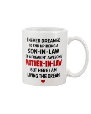 LIVING THE DREAM - LOVELY GIFT FOR SON-IN-LAW Mug front