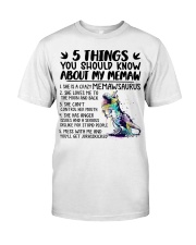 5 Things You Should Know About My Memaw - Best Gift For Grandkids Classic T-Shirt tile
