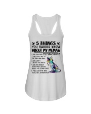 5 Things You Should Know About My Memaw - Best Gift For Grandkids Ladies Flowy Tank tile