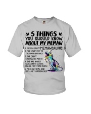 5 Things You Should Know About My Memaw - Best Gift For Grandkids Youth T-Shirt front