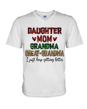 I Just Keep Getting Better - Perfect Gift For Grandma V-Neck T-Shirt tile