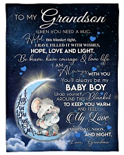 I AM ALWAYS WITH YOU - BEAUTIFUL GIFT TO GRANDSON Small Fleece Blanket - 30" x 40" front