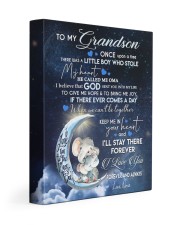 I LOVE YOU - GRANDSON GIFT WITH ELEPHANT 11x14 Gallery Wrapped Canvas Prints front