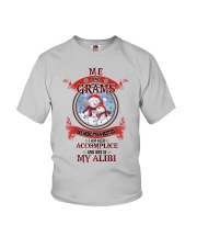 She Is My Alibi - Amazing Gift For Grandkids Youth T-Shirt front